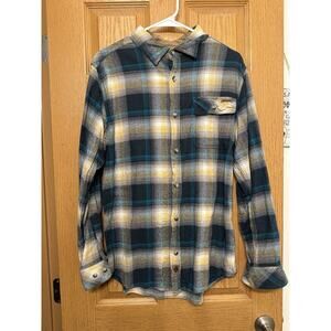 Legendary Whitetails Mens Buck Camp Flannel Plaid Button Down Medium Long Sleeve